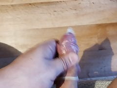 Cum in Condom
