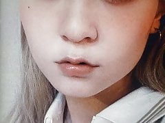 Cumtribute Kawai girl - Huge cumshot