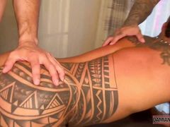 Damian Dragon And Jona Ortiz Fucked 3way After Cock Sucking
