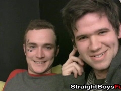 Short haired babe fucking with two handsome amateurs