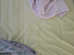 Cummin in my daughter bedroom and undies #two