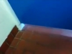 Dirty Public Toilet Cock Stroking and Cum In Tiny Panties