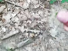 caught in the forest jerking off