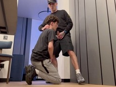 Two young twinks having a blast together