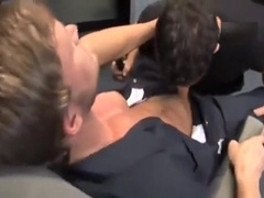 Up in the garage office