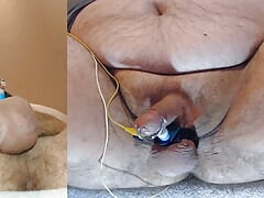 Dripping precum and cum all over your face while stimming.  Simulated facial.