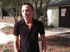 Ebony studs meet online and go home to fuck around