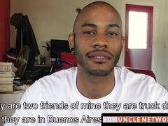 SayUncleNetwork.com - Straight jock's raw threesome POV for cash with two cocks