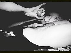 Just my soft cock in black and white