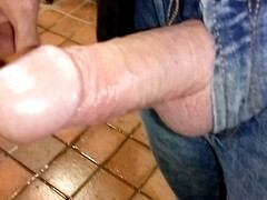 Pissing, wanking and cumming at boa urinals. Rockard Daddy