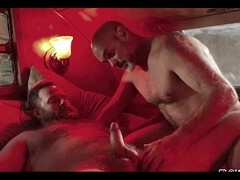 Hunk massage, muscle bears, smooching
