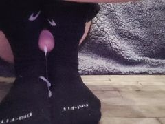 I give myself a sockjob