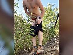 Pissing and stripping on a California mountain