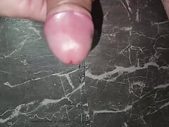 Frontal masturbation of a small fat step uncle