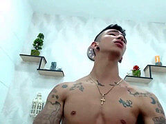 handsome dude have fun solo