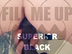Wishing for real bbc to use me riding BBC dildo