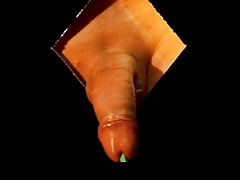 glory hole 3 insertions toothbrush in cock