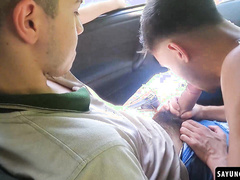Leo Giok fucks his passenger Talex Madriz for sniffing his undies