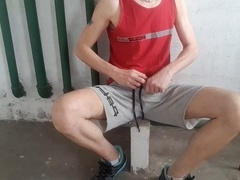 Jerking off, gay men, public