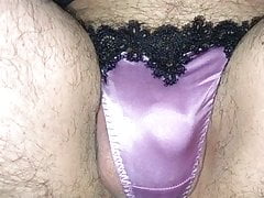 A very small silk thong