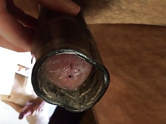 Slow stroking with a sleeve