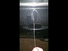 Watch me cum and piss all over my neighbours car
