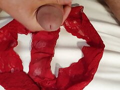 Cum in the smelling panties of my girlfriend