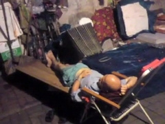 Str8 spy and touching a homeless23