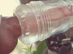 Super-Steamy morning knob jacking outdoors