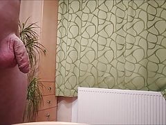 whatching my white big dick cock until ready to jerk off
