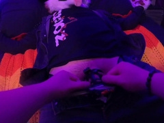 Encaged puppy gets strapped up, blinded, and taunted