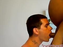 Chubby ebony deviant butt fucks a guy & gives him facial