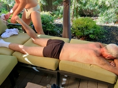 Massagist can't fight back spectacular platinum parent!!