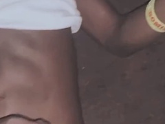 Frisky femboy receives delightful pounding and lends a hand for a fishnet-covered cumshot