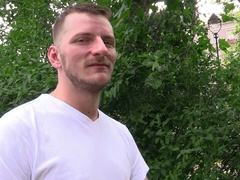 Inked dude getting pounded and he works HARD for cum