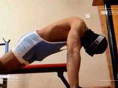 Muscular hunk Reece From Brum gets worshipped for his big cock and strong physique