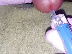 Peehole sounding and milking