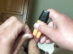 Creamy foreskin 5-minutes - 12 of 12 - orange highlighter