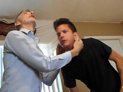 Jeff Bust and Richard Lennox Argues Thru Ear Pulling