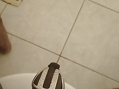 Chastity cage on cock