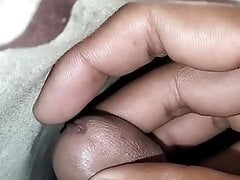 Desi big black cock Masturbating and cumming Handjob