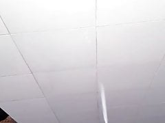 Big cumshot public place