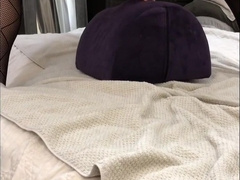 Sissy Instructing with Pillows and Faux-Cocks