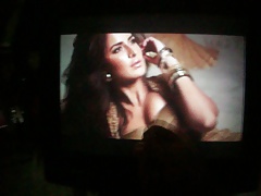 Cum tribute on Katrina Kaif Boobs