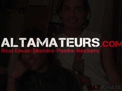 Hot duo Ramses and Saint Dillon use shared toy on throbbing cocks