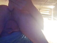 Guy fucked dildo himself