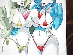 Mari X Saraiah (Gardevoir OCs) Yuri Lesbian Cum Tribute SOP