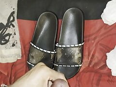 Cum on new clear PINK slides