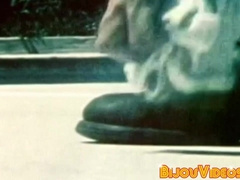 Hairy vintage muscle gay studs deepthroat and fuck raw