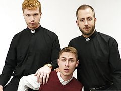 Young Twink Catholic Boy Fucked By Two Priests During Check